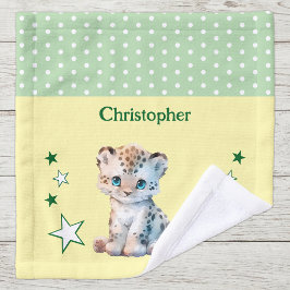 Lindo leopardo agregar nombre lunares estrellas ve