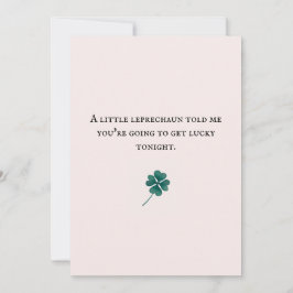 lindo leprechaun cuatro parejas con tarjeta de tré