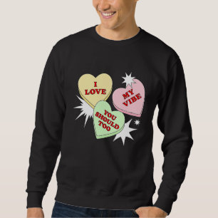 Lindo Me encanta mi vibrante top corazÃ³n de San V