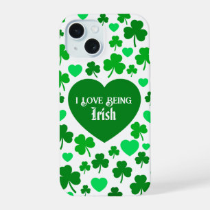 Lindo Me encanta ser corazones irlandeses y trébol