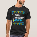 Lindo Naughty Judío Ugly Hanukkah Sweater Chanukah<br><div class="desc">Bonito judío feo Hanukkah Sweater Chanukah Jew.</div>