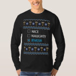 Lindo Naughty Judío Ugly Hanukkah Sweater Chanukah<br><div class="desc">Lindo judío feo Hanukkah Sweater Chanukah Jew</div>