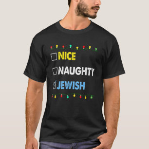 Lindo Naughty Judío Ugly Hanukkah Sweater Chanukah