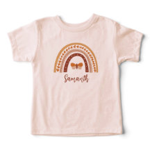 Lindo nombre de niña bebé con monograma de arcoíri