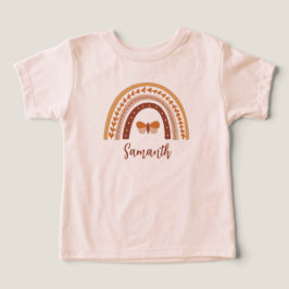 Lindo nombre de niña bebé con monograma de arcoíri