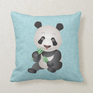 lindo oso panda lanzar almohada