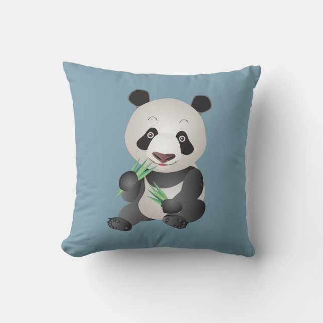 lindo oso panda lanzar almohada (Anverso)