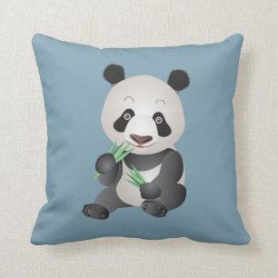 lindo oso panda lanzar almohada
