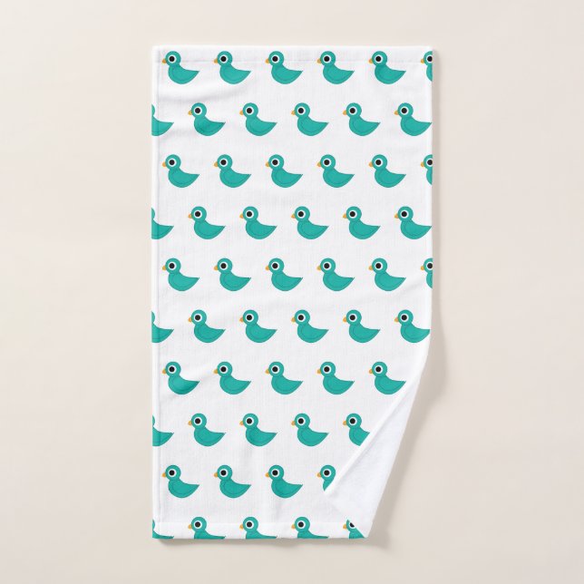 Lindo pájaro azul (Toalla de mano)