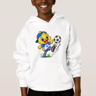 Lindo pájaro de dibujos animados jugando fútbol | 