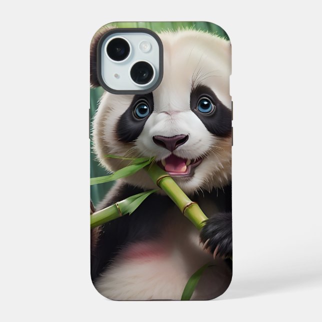 Lindo Panda Comiendo Bambú (Reverso )