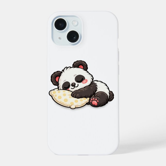 Lindo Panda Durmiendo con Almohada (Reverso )