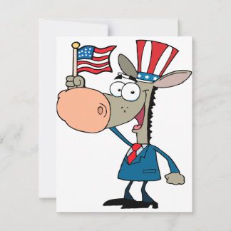 lindo patriótico burro personalizado demócrata