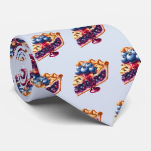 Lindo patrón de corbata de tejas de arándanos azul