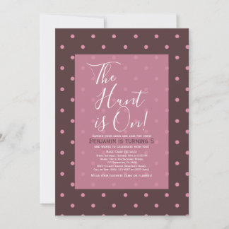 Lindo patrón de lunares marrones y rosados Boho