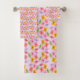 Lindo patrón floral pastel suave rosa femenino
