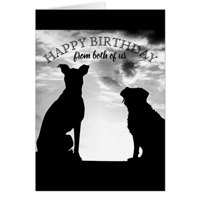 lindo perro feliz cumpleaños de ambas cartas (Frente)