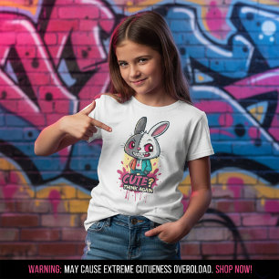 ¿Lindo? Piensa de Nuevo Bunny Camiseta de Arte Cal