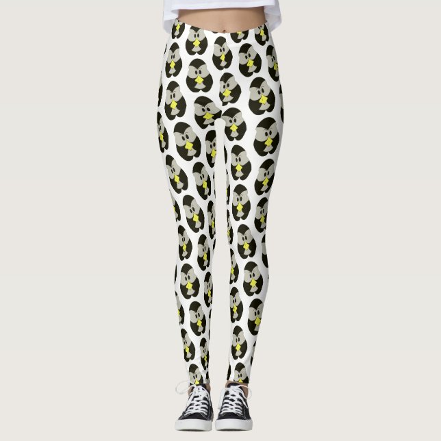 lindo pinpu pingüino patrón para leggings (Anverso)