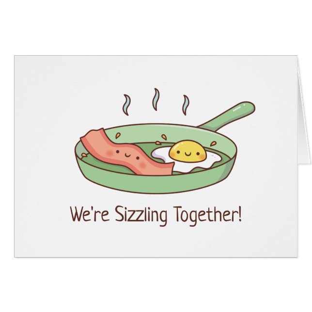 Lindo Sizzleando Juntos, Bacon y Huevo Doodle (Anverso (Horizontal))