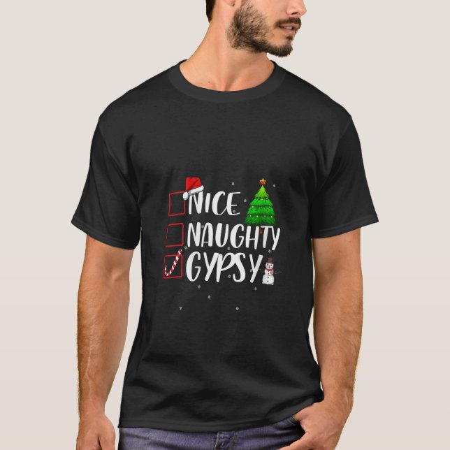 Lindo Travieso Gitano Roma Navidad Camiseta Combin (Anverso)
