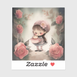 lindos chicas personalizados pegatinas