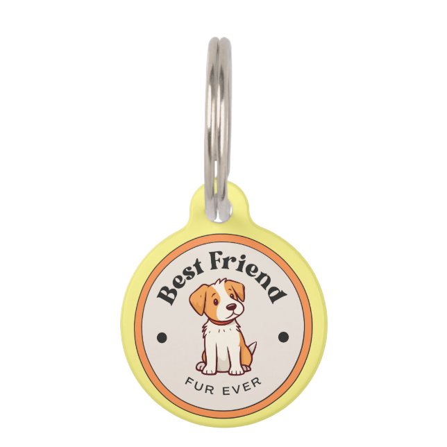 ¡LINDOS! Placas Redondas para Mascotas - Amigo Pel (Anverso)