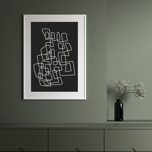 Línea abstracta contemporánea arte moderna pared n (Subido por el creador)