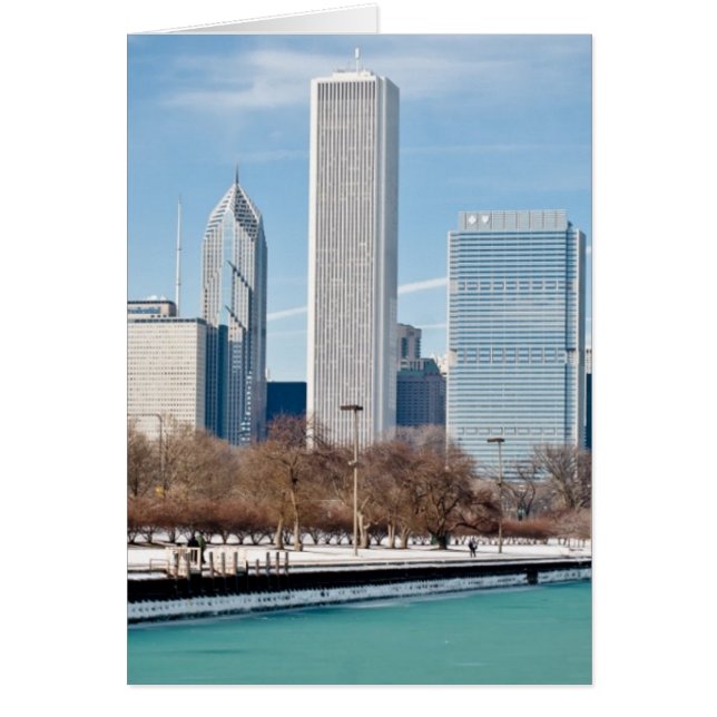 Línea aérea de Chicago a través del lago Michigan  (Frente)