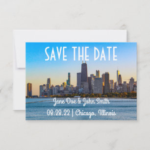 Línea aérea de Chicago Save the Date