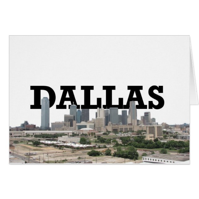 Línea aérea de Dallas con Dallas en el cielo (Anverso (Horizontal))