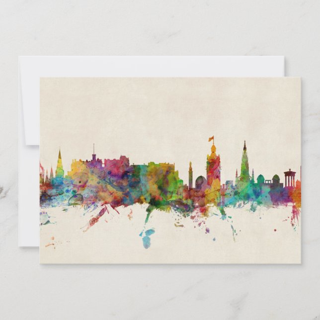 Línea aérea de Edimburgo Escocia (Anverso)