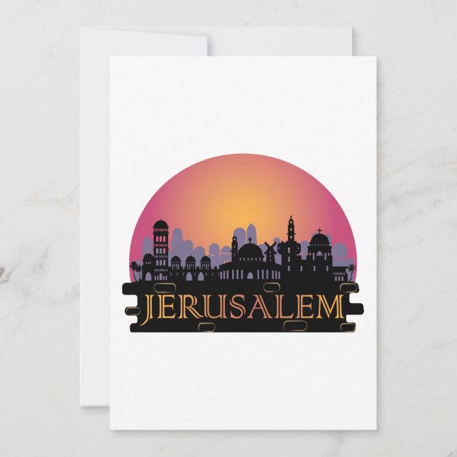 Línea aérea de la ciudad vieja de Jerusalén - Viaj (Anverso)