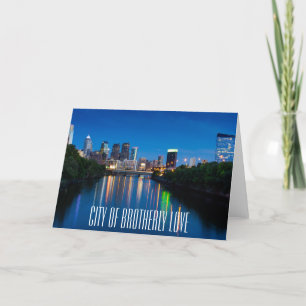 Línea aérea de Philadelphia City con tarjeta de sa