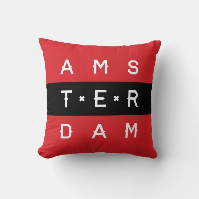 Línea almohada tipográfica de Amsterdam 3 (Anverso)