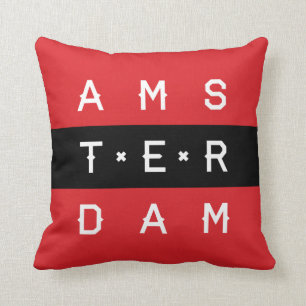 Línea almohada tipográfica de Amsterdam 3
