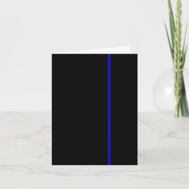 Línea azul fina invitación (Anverso)