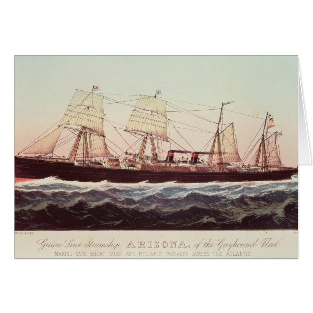 Línea buque de vapor Arizona de Guion (Anverso (Horizontal))