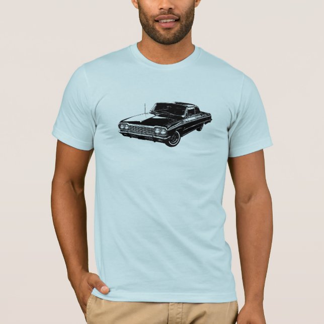 Línea camiseta 1964 de Chevrolet Impala del arte (Anverso)