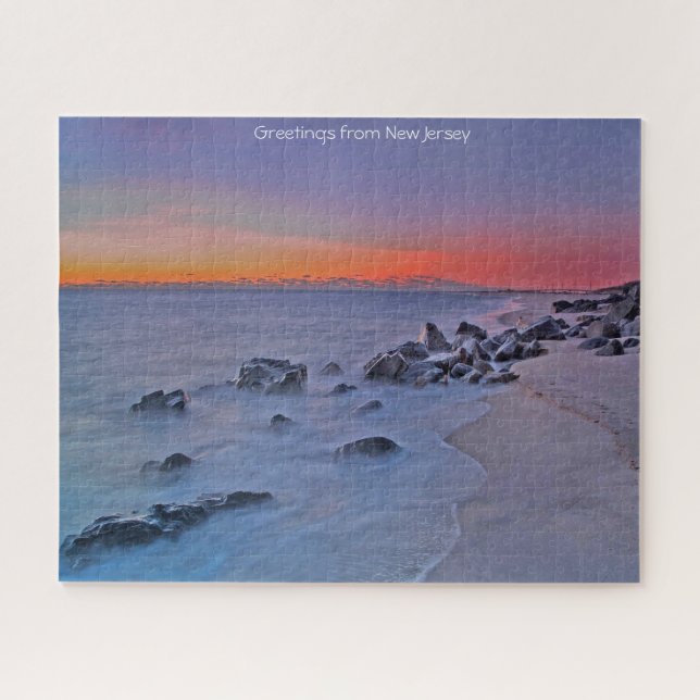 Línea Costera Nueva Jersey. Rompecabezas (Horizontal)