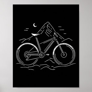 Línea de arte de bicicleta de montaña Bicicleta Ci