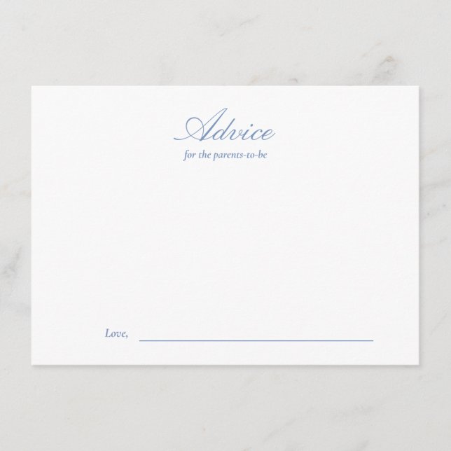 Línea de dibujos de la tarjeta de consejos de Baby (Anverso)