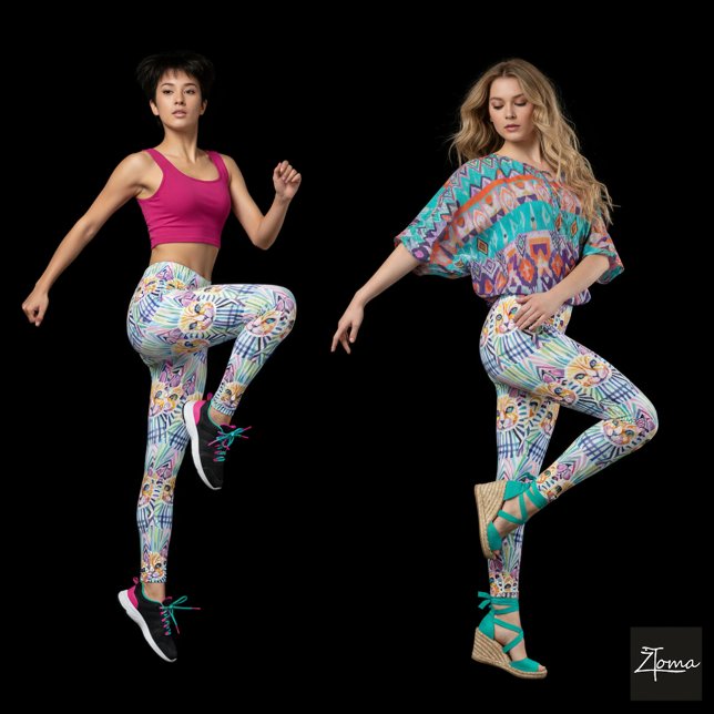 línea de gatos Leggings (Subido por el creador)