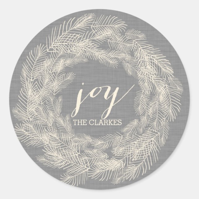 LÍNEA DE INVIERNO | ETIQUETA DE REGALOS DE FESTIVI (Anverso)