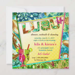 Línea de invitación Luau lushious 311