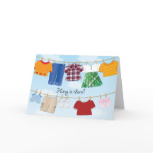 Línea de ropa - Tarjeta de saludo