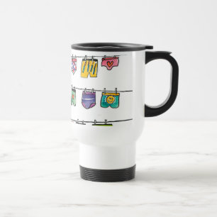 línea de ropa taza del viaje