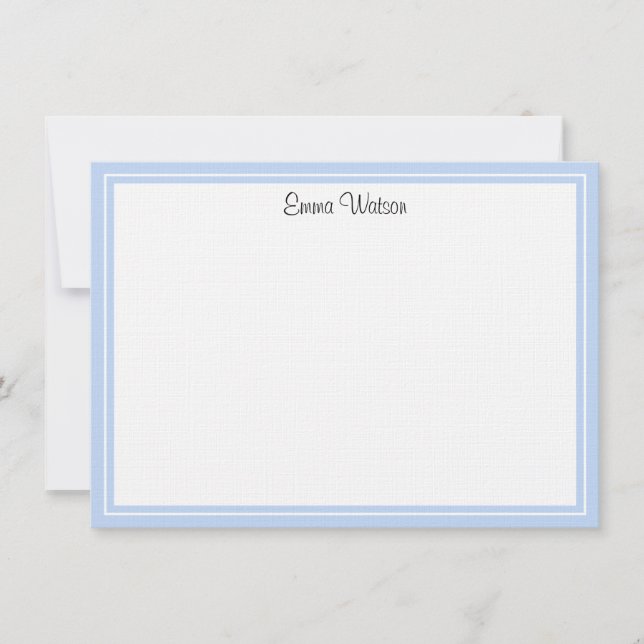 Línea de tarjeta de nota plana personalizado (Anverso)