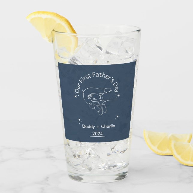 Línea del Día del Padre dibujando el Día del Prime (Anverso (hielo))