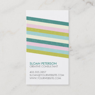 Línea diagonal tarjeta de visita